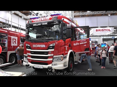 Austrian Fire Engine/ Tanker – Scania P440/ Empl – walk around – Interschutz 2022, Germany