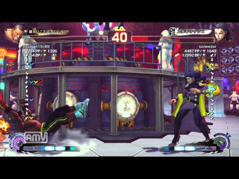 Yesman19-89 [DeeJay] vs soneezer [Rose] SSF4 AE ver.2012 Japanese Online Ranked Matches