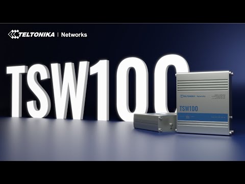 Teltonika TSW100 Gigabit PoE Network Switch - Industrial Grade Ethernet Switch