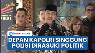 Ekspresi Kapolri saat Ketua Komisi Reformasi Polri Jimly Singgung Polisi Dirasuki Politik & Bisnis