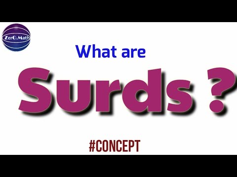what are surds ? | How to Identify a Surd ? | Zero math