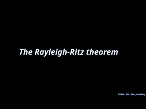 The Rayleigh-Ritz theorem