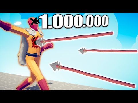 1.000.000 DAMAGE SPEAR THROWER 1 vs 1 TOURNAMENT - TABS | Totally Accurate Battle Simulator 2023