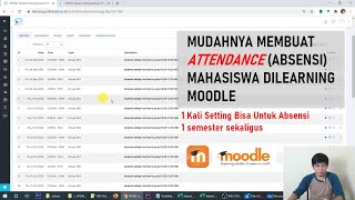 Attendance (Absensi) di Learning Moodle