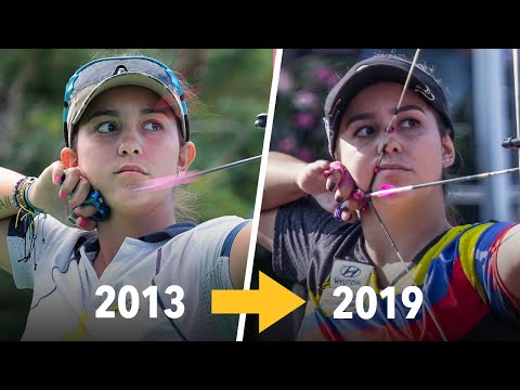 Sara Lopez 🇨🇴 archery technique evolution (2013-2019)