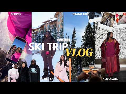 SKI TRIP VLOG ❄️🎿  PARK CITY UTAH W/ ULTA BEAUTY + GIRLS TRIP + APRÈS CHIC OUTFITS | SweetLikeOyin