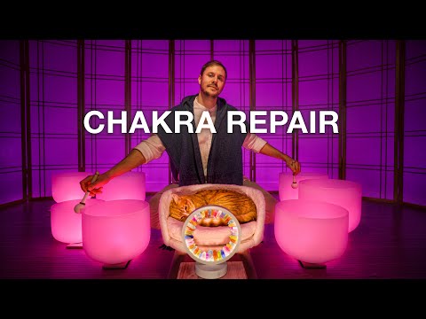 Chakra Repair Sound Bath | Activate & Restore All 7 Primary Chakras | Crystal Singing Bowls