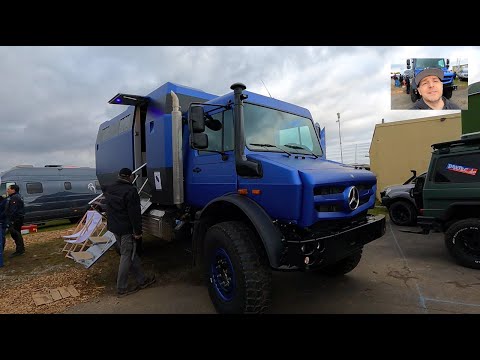UNIMOG U4023 EXPEDITION VEHICLE BY OFFROAD MANUFAKTUR MOGHOME CARBON CAB WALKAROUND + INTERIOR