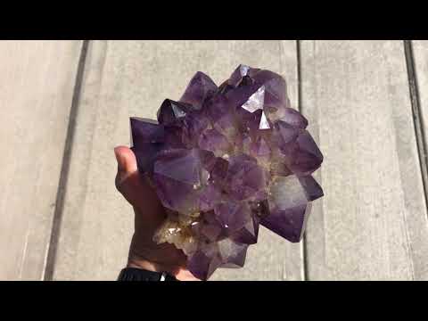 Beautiful, 5.8" Purple Amethyst Crystal Cluster - Congo - Specimen #148700