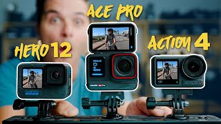 Insta360 Ace Pro vs. GoPro Hero 12 vs. DJI Action 4 - THE NEW KING???