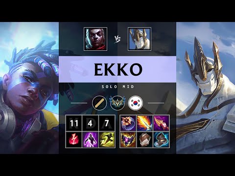 Ekko Mid vs Galio - KR Challenger Patch 25.21