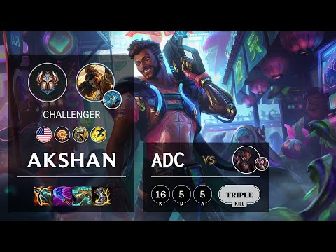 Akshan ADC vs Lucian - NA Challenger Patch 11.24