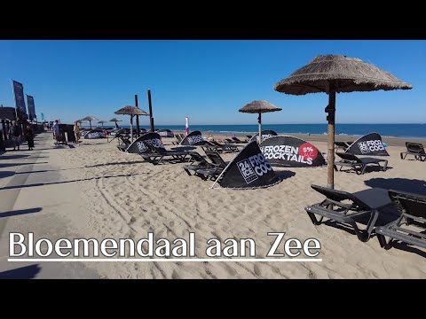 Strandwandeling Bloemendaal aan Zee 2022 | 4K