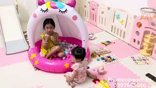 Bể bơi phao hình tròn có mái che INTEX 58438