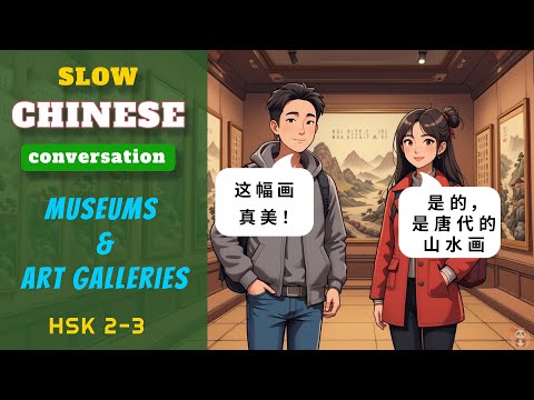 💡 Chinese Conversation for Beginners: Museums & Art Galleries | With Subtitle