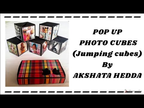 Popup photo cubes card by Akshata Hedda | Jumping cubes | Surprising Gift | Gift ideas for friends|