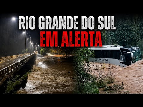 RIOS COMEÇAM A SUBIR APÓS AS FORTES CHUVAS NO RS