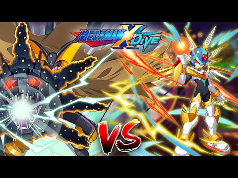 Bass GS Vs Copy X - Guild Boss | Mega Man X DiVE (Mobile Controls PvE)