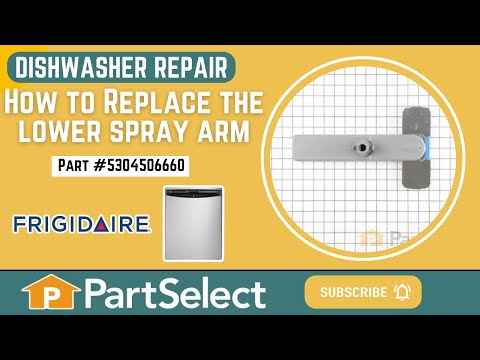 Frigidaire Dishwasher Repair - How to Replace the Lower Spray Arm (Frigidaire Part # 5304506660)