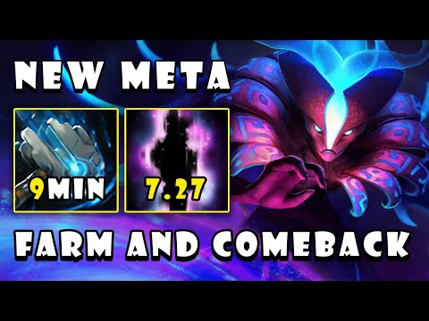 NEW META Spectre First Item 9Min Meteor Hammer To Farm | Guides Gameplay - Dota 2 7.27