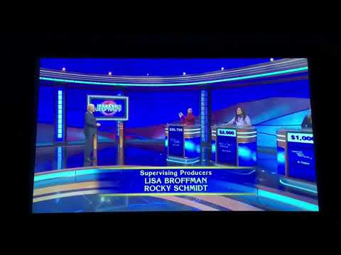 Jeopardy short end credits, Devin Rossiter Day 2 (11/4/20)