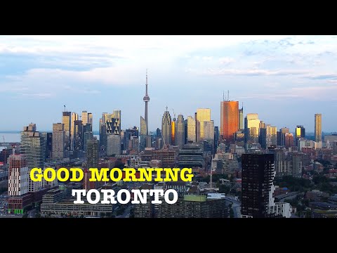 4K  CITY AWAKES DRONE FLIGHT - DJI Mini 2