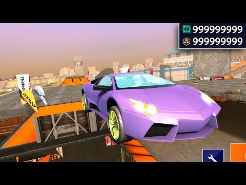 Car Stunt Races: Mega Ramps - LAMBORGHINI AVENTADOR stunts! - Money Mod APK - Android Gameplay #16