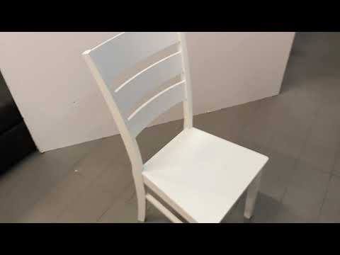 Sedia in legno Lisa colore bianco H 99x46x54.5 