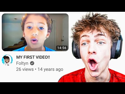 reacting to his FIRST video 💀