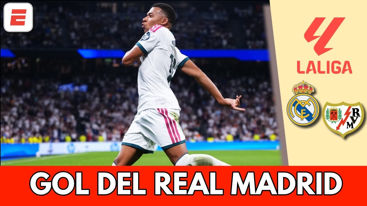 DOBLETE DE MBAPPÉ para sentenciar la victoria del REAL MADRID vs. RAYO VALLECANO | La Liga