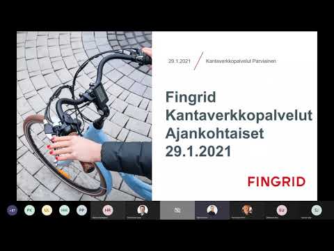 Kantaverkkopalveluiden ajankohtaiset 29.1.2021