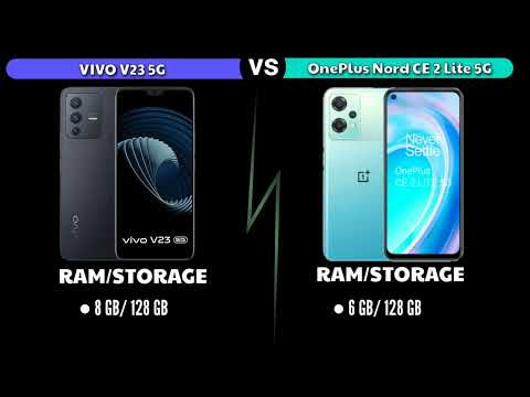 Vivo V23 5G vs OnePlus Nord CE 2 Lite 5G || OnePlus Nord CE 2 Lite 5G vs Vivo V23 5G Spec