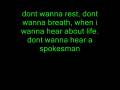 Goldfinger Lyrics-Spokesman