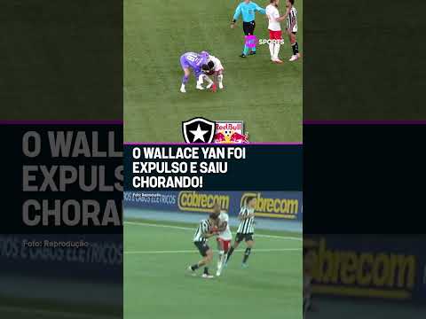 WALLACE YAN EXPULSO DO JOGO CONTRA O BOTAFOGO! 🟥😱 #shorts
