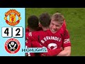 Manchester United vs Sheffield United 4-2 | Hojlund, Bruno and Maguire goal