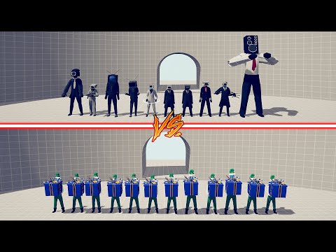 SPEAKERMAN TEAM vs PRESENT ELF TEAM - Totally Accurate Battle Simulator