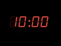 10 Minute Timer Retro Red Lcd Alarm Clock With Alarm