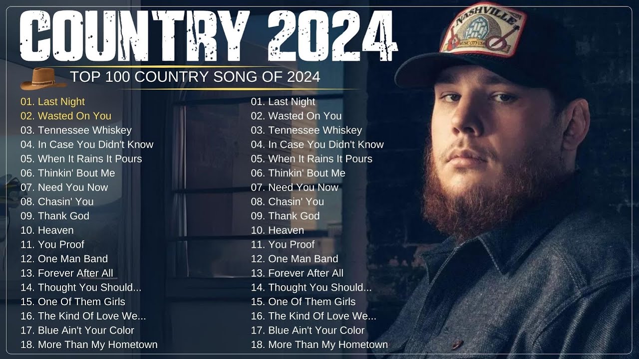 Country Music 2024 Brett Young, Luke Combs, Chris Stapleton, Morgan Wallen, Kane Brown, Luke Bryan