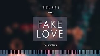 How to Play Drake - Fake Love | Theory Notes Piano Tutorial