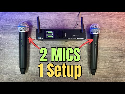Portable DUAL WIRELESS MICROPHONE System - Samson Concert XD2 Review