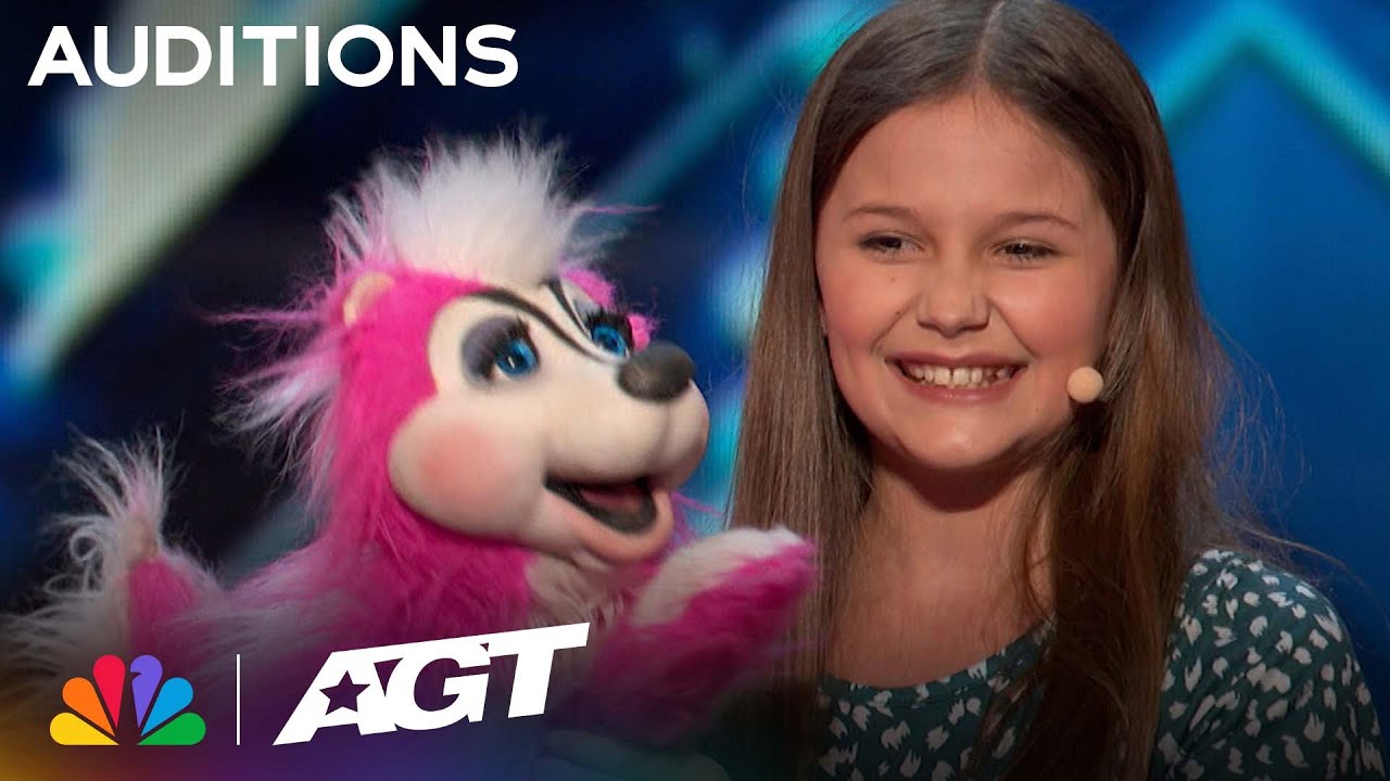 12-year-old ventriloquist Brynn Cummings follows in Darci Lynne's footsteps | Auditions | AGT 2023 thumbnail