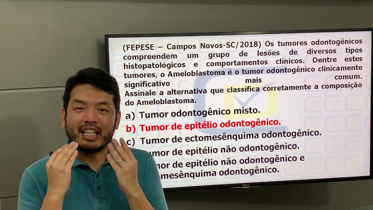 Qual a classificação do Ameloblastoma dentre os Tumores Odontogênicos? Banca Fepese