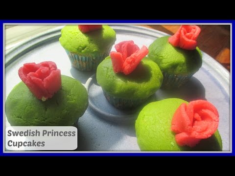 How To Make Most Delicious Swedish Princess Cupcakes - Svenska Prinsesstårta Cupcakes