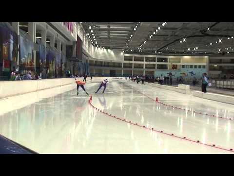 ISU Junior World Cup  Minsk 1000m Danila Bobyr and Marcel Bosker