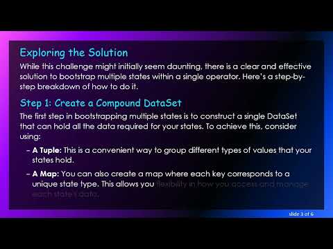How to Bootstrap Flink Operator with Multiple States