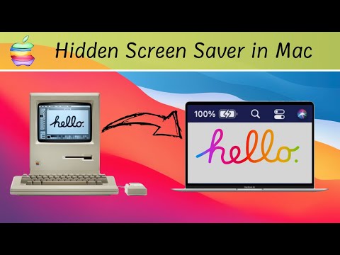 How to enable  " Hello "  Screen Saver on Mac | Screen Saver for Mac | macOS Tips and Tricks - 2023