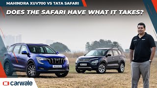 Mahindra XUV700 vs Tata Safari | Best 3-row SUV? Comprehensive Comparison | CarWale - Video