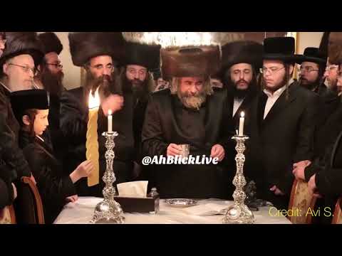 Rachmastrivkah Rebbe Making Havdalah -  Cheshvan 5778