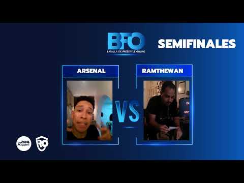 ARSENAL VS RAMTHEWAN - LA BATALLA DE FREESTYLE ONLINE - BFO - SEMIFINALES