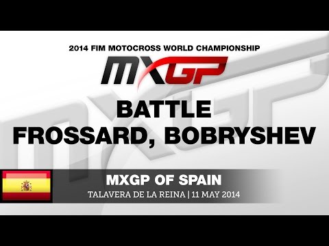MXGP of Spain 2014 Steven Frossard & Evgeny Bobryshev Battle